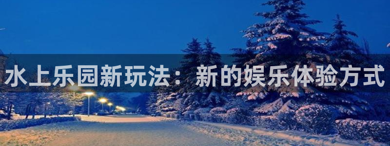 永信贵宾会官网：水上乐园新玩法：新的娱乐体验方式