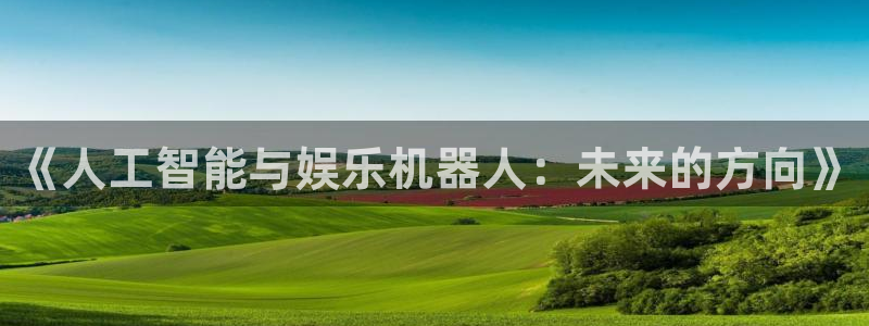 永信贵宾会：《人工智能与娱乐机器人：未来的方向》